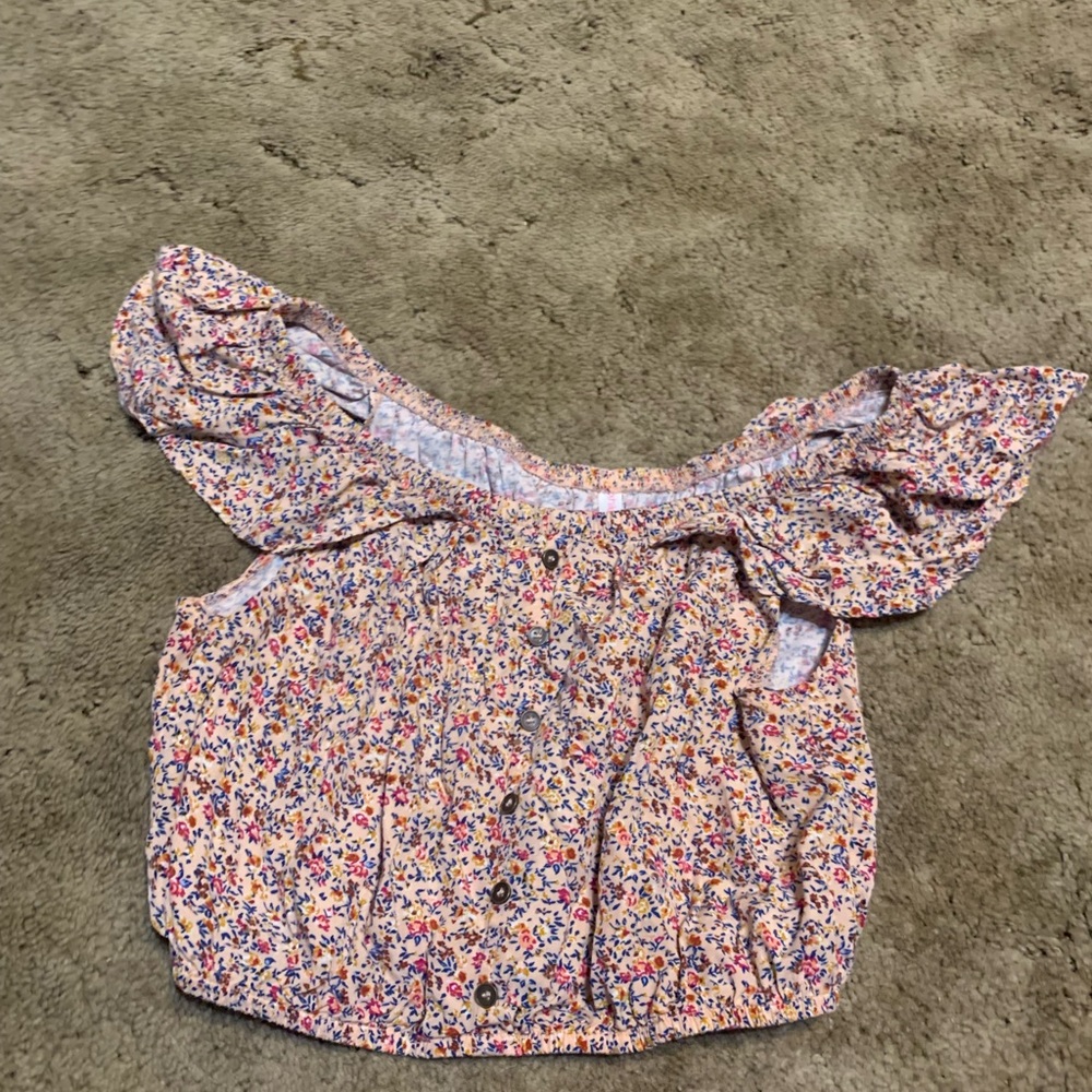 Crop top and matching skirt set